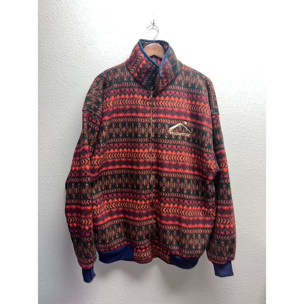 Vintage Yellowstone Sweatshirt Arctic Image Multicolor Native Aztec Southwest XL